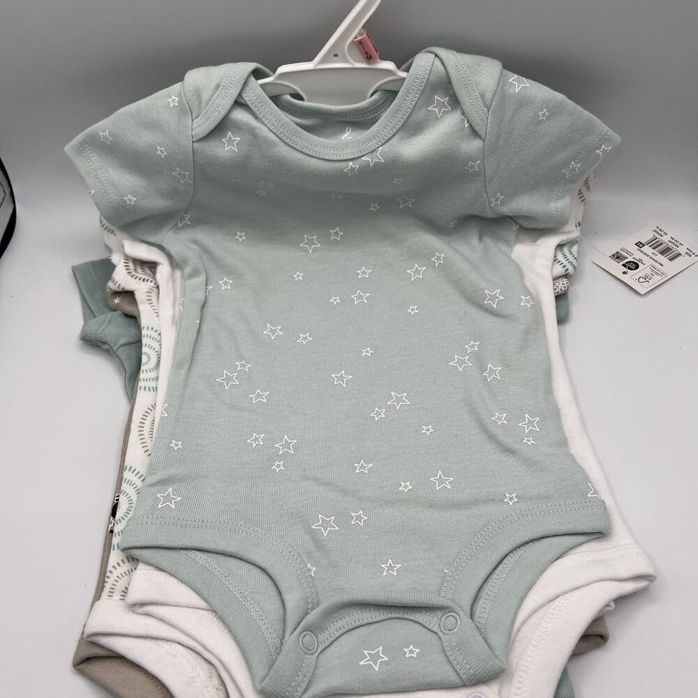 Lullaby Lane 6-9 Months Unisex Boy Girl 5 Piece Bodysuit Set Short Sleeve NWT